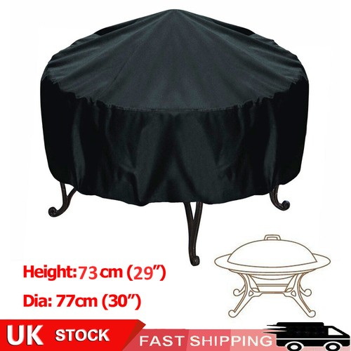 Patio round fire pit - round, cover