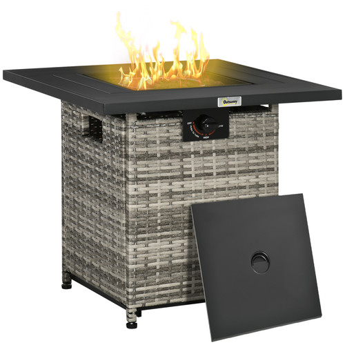 Outsunny gas fire pit - gas, table