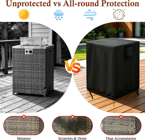 Fire pit cover waterproof - cover, 420d