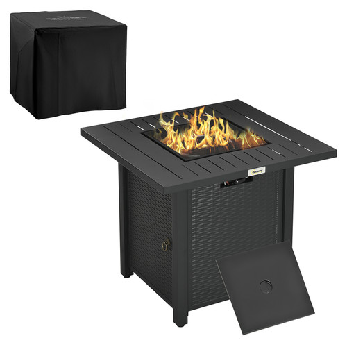 Gas fire pit table cover - pit,
