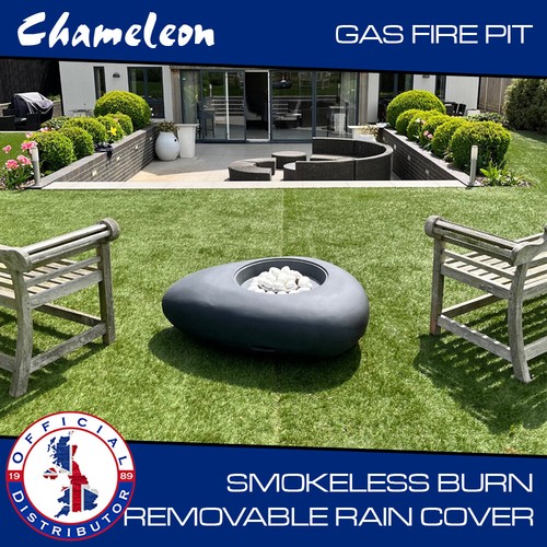 Gas fire pit - outdoor, large