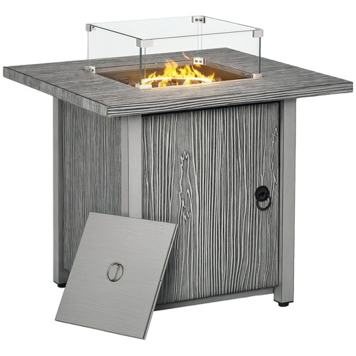 Outsunny gas fire pit table - pit,