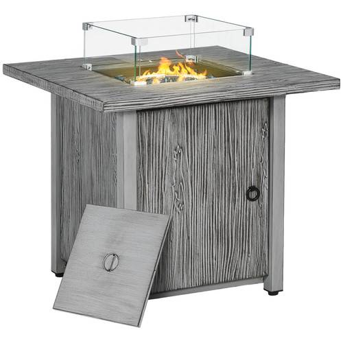 Outsunny gas fire pit - gas,