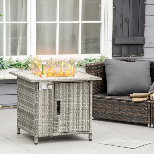 Outsunny rattan gas - outsunny,